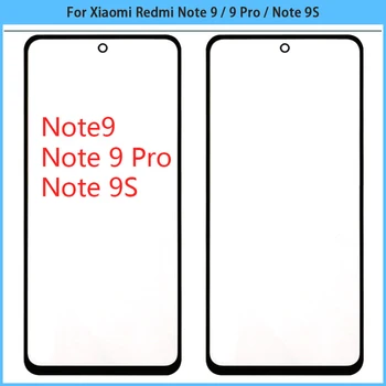 Nou Pentru Xiaomi Redmi Nota 9 / Nota 9 Pro cu Ecran Tactil LCD Frontal Exterior Panou de Sticlă Lentile Note9 Touchscreen Capac de Sticlă Înlocui