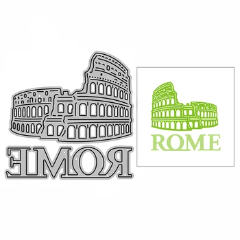Noua Roma Construirea Ambarcațiunilor de Relief Mucegai 2021 Tăiere a Metalelor, Matrițe, pentru DIY Decorative Scrapbooking Album de Luare de Card Nu Stampile Set