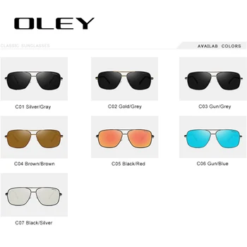 OLEY Brand Polarizat ochelari de Soare Barbati Nou-Moda pentru a Proteja Ochii de Soare Ochelari Cu Accesorii Unisex ochelari de conducere oculos de sol