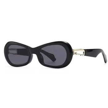 Oval Punk ochelari de Soare de Brand Designer de Moda Bărbați Femei Nuante UV400 Ochelari de Epocă 50715