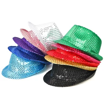 Paiete De Culoare Solidă Unisex Petrecere Pălărie De Cowboy Pălărie De Top Primavara Vara Barbati Femei Jazz Pălărie Etapa Propunerii Capac