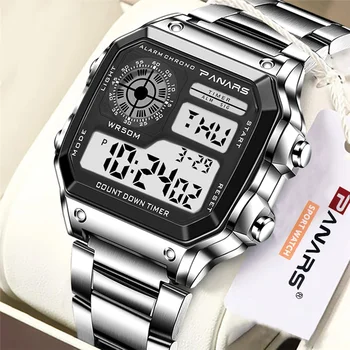 PANARS Brand de Top Luxury Mens Ceasuri Cronometru Electronic Ceas Digital Bărbați 5BAR Impermeabil Militare de Sport Ceasuri de mana Ceas