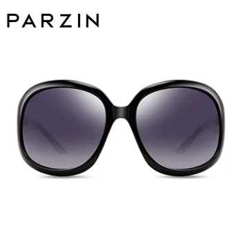 PARZIN ochelari de Soare pentru Femei Brand Designer de Elegant Supradimensionate de sex Feminin de Ochelari de Soare Cadru Mare Polarizate UV400 Doamnelor Nuante de Negru P6216
