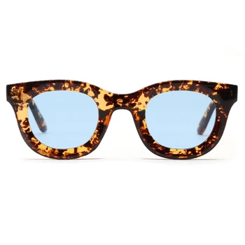 Peekaboo pentru bărbați ochelari de soare patrati femei vintage leopard albastru rotund ochelari de soare uv400 accesorii femei de moda fierbinte stil 2022