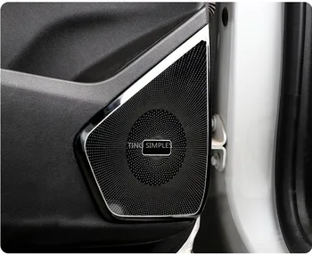 Pentru Cadillac XT5 XT6 2019 2020 Oțel Inoxidabil Portiera Difuzor Pad Audio Vorbitor Rama de Acoperire Autocolant de Interior Accesorii
