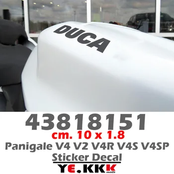 Pentru Ducati Rezervor de Combustibil Autocolant Decal 10 CM*1,8 CM Universal Autocolante Panigale 1199 1299 V2 V4 V4R V4S V4SP Streetfighter V4 V4s