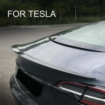 Pentru Tesla Model 3 Spoiler Spoiler Tesla Spoiler 2016-2022 Precum Spate, Aripa Spate, Portbagaj Buza Din Fibra De Carbon Aripa Spoiler Styling Auto