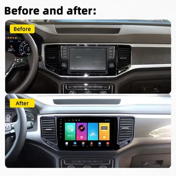 Pentru Volkswagen Teramont 2017-2019 2 Din 10.1 Inch Radio Auto 4G Carplay, Android Auto Multimedia Player Video de Navigare GPS Wifi