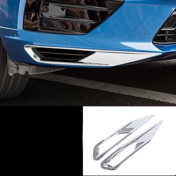 Pentru Volvo XC60 XC 60 2018 2019 2020 Chrome ABS Cromat lămpii de Ceață Față Capacul Ornamental de Styling Auto Exterioare Accesorii Decor