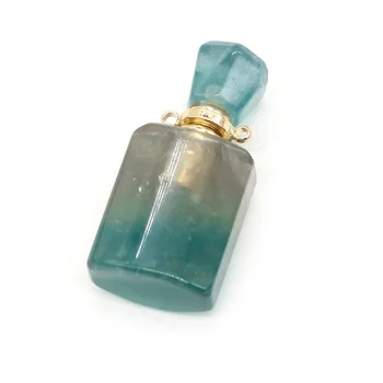 Piatra naturala Sticla de Parfum Pandantiv Reiki Vindeca Sticle de Ulei Esențial de Cristal Ametist pentru a Face Bijuterii Colier Pandantiv