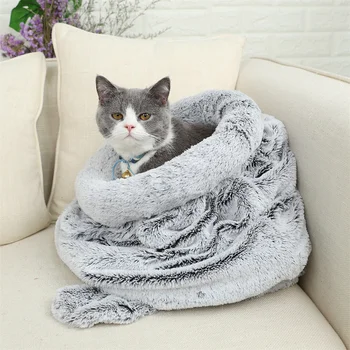 Pisica Sac de Dormit Moale Auto Cat Paturi Fleece Încălzirea Mouse-ul Forma Lavabil Sac Pătură Mat Potrivit pentru Pisica si Catelul