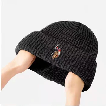 POLO Paul Brand de Înaltă Calitate Iarna Cald Pălărie Beanie Hat pentru Barbati Tricotate Pălărie Femei Îngroșat Beanie Cap Ciclism Tricotat Capac