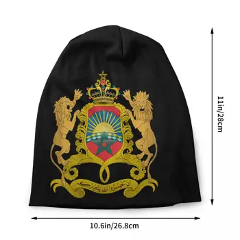 Regatul Maroc Chelioși Căciuli Sepci Unisex De Iarna De Cald Tricot Pălărie Strada Adult Marocan Patriotic Capota Pălării În Aer Liber, Cap De Schi