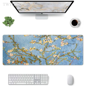 Sakura Van Gogh Pictura in Ulei cu Flori de Cires Mouse Pad Gaming XL Calculator Personalizate HD Mousepad XXL pad tastatură Desktop Mouse Pad