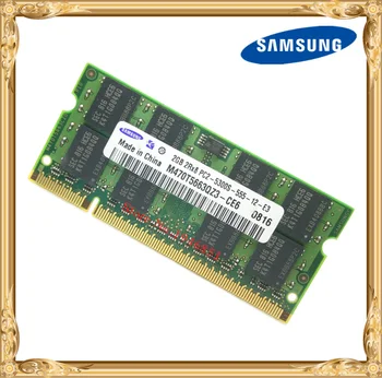 Samsung memorie Laptop 2GB 667MHz PC2-5300 DDR2 Notebook RAM 667 5300S 2G 200-pin sodimm transport Gratuit
