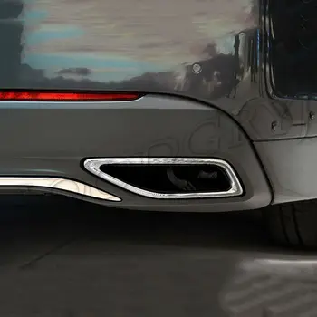 Se potriveste Pentru Lincoln MKZ 2017-2020 Coada de Mașini Gât Țevi de Eșapament Cadru de Eșapament Capac Ornamental de Turnare Styling Accesorii 2 BUC