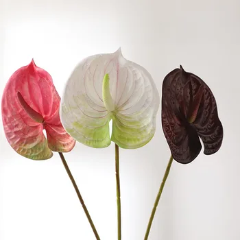 Simulare de Plante Verzi de Imprimare 3D Anthurium Acasă Decorare Flori Artificiale Amenajare a teritoriului Gradina Fals Plante Decor Acasă