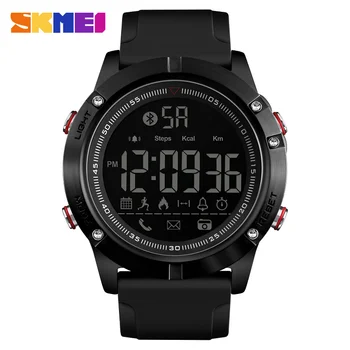 SKMEI Sport Bluetooth Digital Ceasuri de mână de Moda Ceas Inteligent Bărbați Pedometru cu Calorii Camera de la Distanță Militare CONDUSE de Ceasuri Relogio