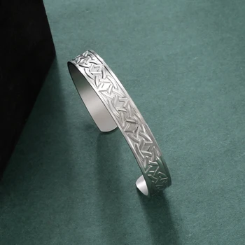 Skyrim Viking Triquetra Cuff Brățară pentru Femei pentru Bărbați din Oțel Inoxidabil Noroc Amuleta de Epocă Celtics Irlandez Noduri Brățară Bijuterii