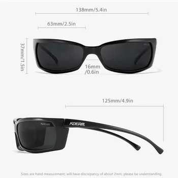 Slide Stil de Brand KDEAM Polarizat ochelari de Soare pentru Bărbați de Înaltă Calitate în aer liber Sport Ochelari de Soare Gafas de sol
