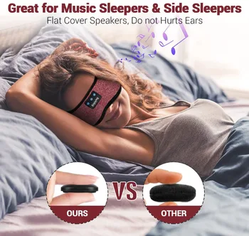Somn Căști Bluetooth Bentita Masca de Dormit Căști Subțiri Difuzoare Stereo Microfon Handsfree Muzica de Somn Pavilioane pentru Insomnie