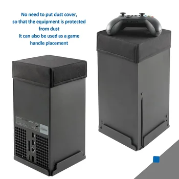 STANSTAR capac de praf pentru Xbox Seria X capac de praf, ultra-fin, moale strat de aer tesatura de acoperire de praf (1 negru)