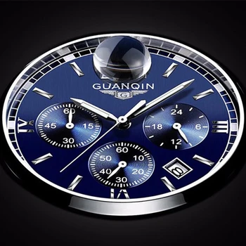 Stilul De Afaceri Mens Ceasuri De Top De Brand De Lux Cronograf Cuarț Ceas Pentru Bărbați Din Oțel Inoxidabil Data Sport Impermeabil Ceas De Mână De Om