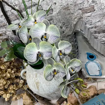 SunMade de Lux Clasic 9 Capete Mari Phalaenopsis Orhidee Ramură Aranjament de Flori Artificiale Flori Acasă Decor Nunta DIY