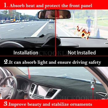 Tabloul de bord Capacul de Protecție Pad pentru Audi A4 B8 2008~8K Accesorii Auto de Bord Parasolar Anti-UV Covor 2012 2013