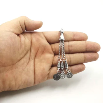 Tasbih ciucuri Metal accesorii de Moda stil popular Trei lanțuri Pandantiv din metal Misbaha Karkoosha