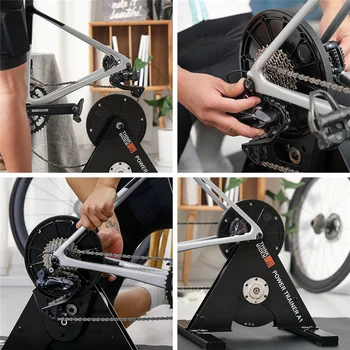 ThinkRider A1 Bike Trainer Built-in Putere-Metru MTB Sosea Ciclism de Interior Directe Platformă Pentru PowerFun Zwift Presetate 3% Panta Cursa