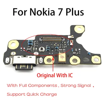 Tip-C, Portul de Încărcare Încărcător USB Jack de Bord Pentru Nokia 7 plus 7+ TA-1049 1055 1062 Portul de Încărcare Bord Înlocuire a Modulului Pa