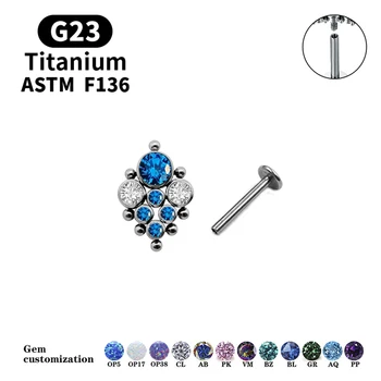 Titan G23 ASTM F136 Piercing-ul Stud Cercei Pentru Femei Bijuterii Pentru Femei Moderne Cercei