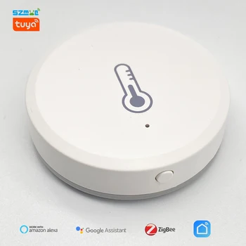 Tuya ZigBee Inteligent de Temperatură Senzor de Umiditate Interioară Termometru Higrometru USB de Încărcare de Lucru Cu Alexa Google Viață Inteligentă