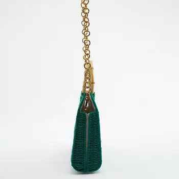 Vară nouă personalitate pentru femei sac mâner de bambus retro rattan țesute sac geantă de mână de unul-umăr geanta messenger sac de paie