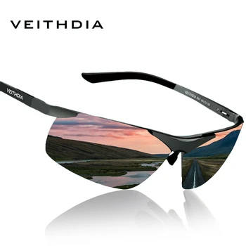 VEITHDIA Sport Ciclism ochelari de Soare Barbati de Brand Designer Polarizate UV400 în aer liber Dreptunghi din Aluminiu de sex Masculin Ochelari de Soare Ochelari 6501