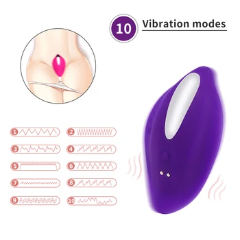Vibratoare Chilotei 10 Funcțiile fără Fir de Control de la Distanță Curea pe Lenjerie de corp Vibrator Stimulator Clitoridian Jucării Sexuale Pentru Femei