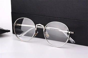 Vintage Rotund ochelari cadru Blând brand Optica Titan Rama de Ochelari Bărbați Femei Libertate Oculos De Grau cu Originalul caz