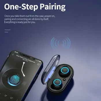 Y50 TWS Wireless Bluetooth 5.0 Headphons HD HiFi Stereo Căști Sport Căști Cu Microfon Handsfree Casti Cu Încărcare Cutie