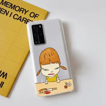 YNDFCNB de Artă de desene animate Yoshitomo Nara Caz de Telefon pentru Samsung A51 A52 A71 A12 pentru Redmi 7 9 9A pentru Huawei Honor8X 10i Caz Clar