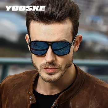 YOOSKE Classic HD Polarizat ochelari de Soare Barbati 2020 de Conducere de Brand, Design de Ochelari de Soare Om Oglinda Retro de Înaltă Calitate ochelari de soare Ochelari de protecție